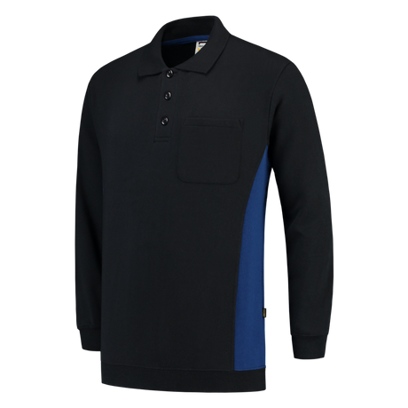 Tricorp Polosweater Bicolor Borstzak 302001 Black Sweaters NavyRoyalblue / XS,NavyRoyalblue / S,NavyRoyalblue / M,NavyRoyalblue / L,NavyRoyalblue / XL,NavyRoyalblue / XXL,NavyRoyalblue / 3XL