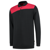 Tricorp Polosweater Bicolor Naden 302004 Black Sweaters BlackRed / XS,BlackRed / S,BlackRed / M,BlackRed / L,BlackRed / XL,BlackRed / XXL,BlackRed / 3XL,BlackRed / 4XL