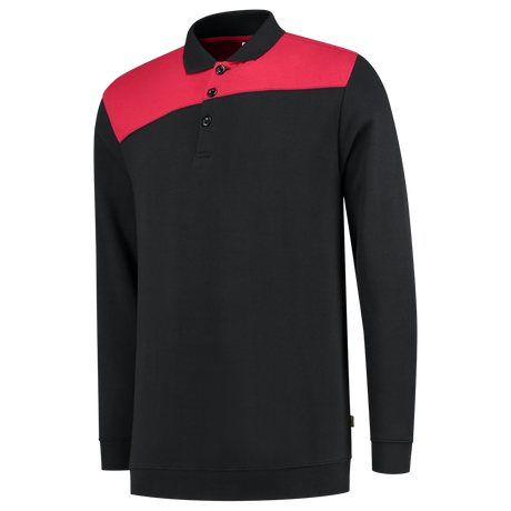 Tricorp Polosweater Bicolor Naden 302004 Black Sweaters BlackRed / XS,BlackRed / S,BlackRed / M,BlackRed / L,BlackRed / XL,BlackRed / XXL,BlackRed / 3XL,BlackRed / 4XL