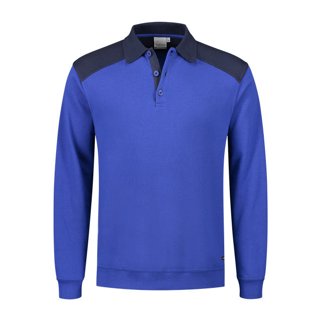 Tesla Unisex Polosweater van Katoen en Polyester