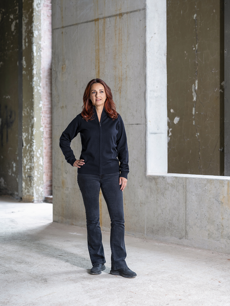 Santino Dames Zip Cardigan Plano