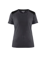 T-shirt Dames 3479 - Medium grijs/Zwart