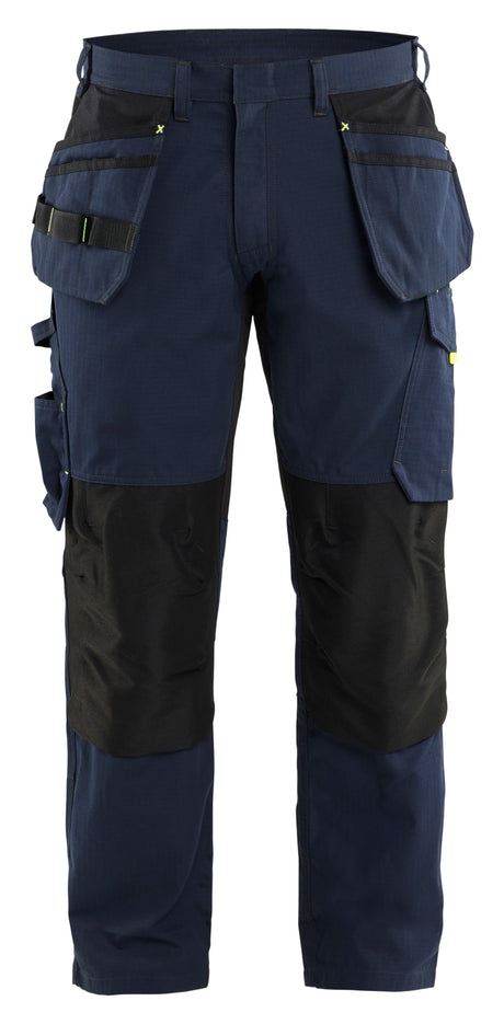 Service Werkbroek 1496 - Donker marineblauw/High Vis Geel