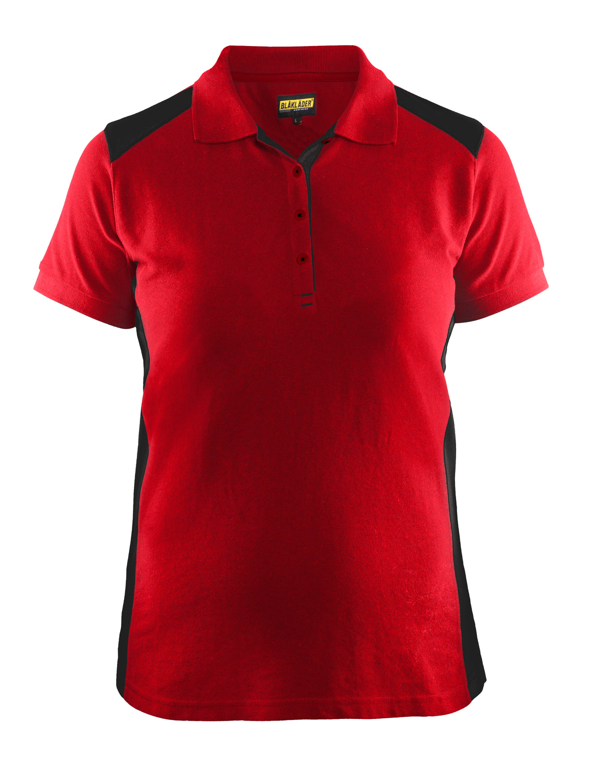 Poloshirt Dames 3390 - rood/zwart