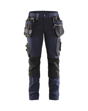 Werkbroek Dames 7115 - Donker marineblauw/Zwart