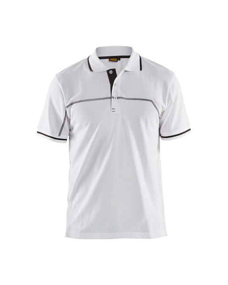 Poloshirt 3389 - Wit/Donkergrijs