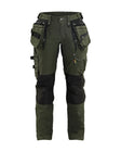 Werkbroek X1900 Dames - Donker herfstgroen/Zwart