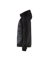 Hooded Hybride Sweatshirt met Rits 3463
