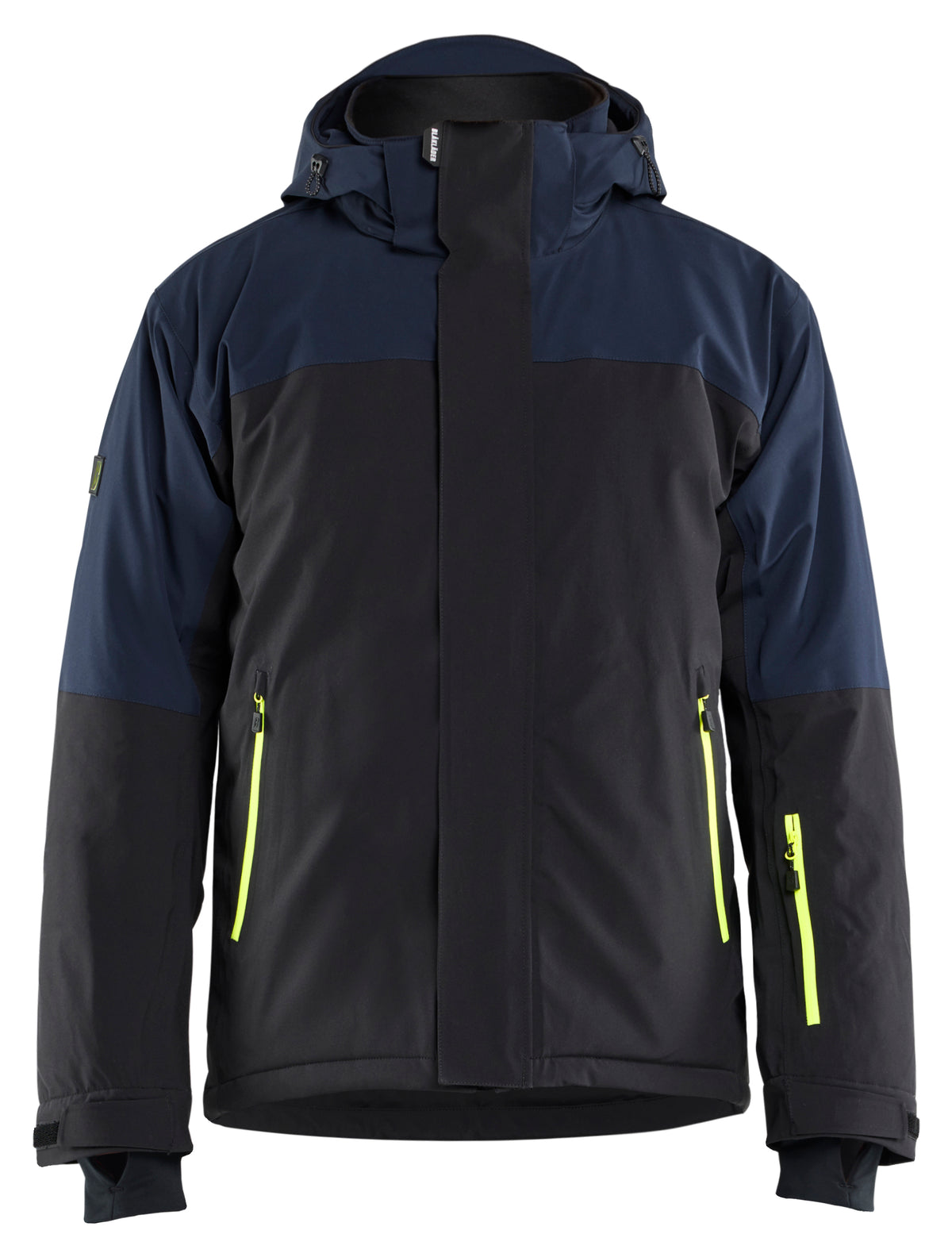 Winterjas STRIKER - Donker marineblauw/High Vis Geel