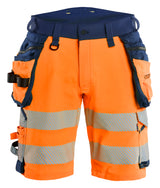 High-Visibility Short 1120 - High Vis Oranje/Marineblauw