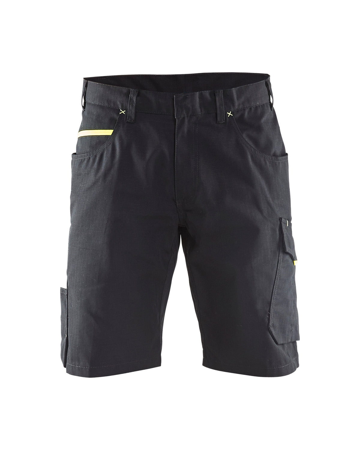 Korte Werkbroek 1499 - Zwart/High Vis Geel