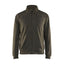 Sweatshirt met rits 3362 - groen/zwart