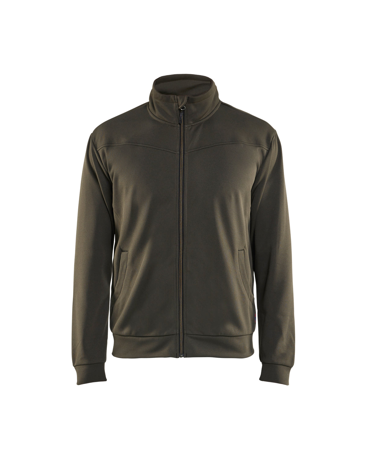 Sweatshirt met rits 3362 - groen/zwart