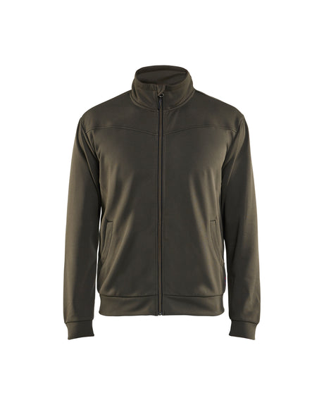 Sweatshirt met rits 3362 - groen/zwart