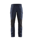 Service werkbroek Stretch Dames 7159 - Donker marineblauw/Zwart