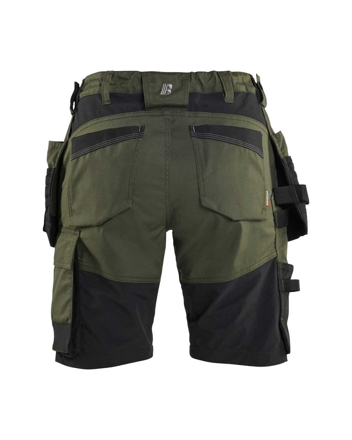 Short Dames 7133 - Donker herfstgroen/Zwart