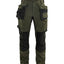 Werkbroek Dames 7132 - Donker herfstgroen/Zwart
