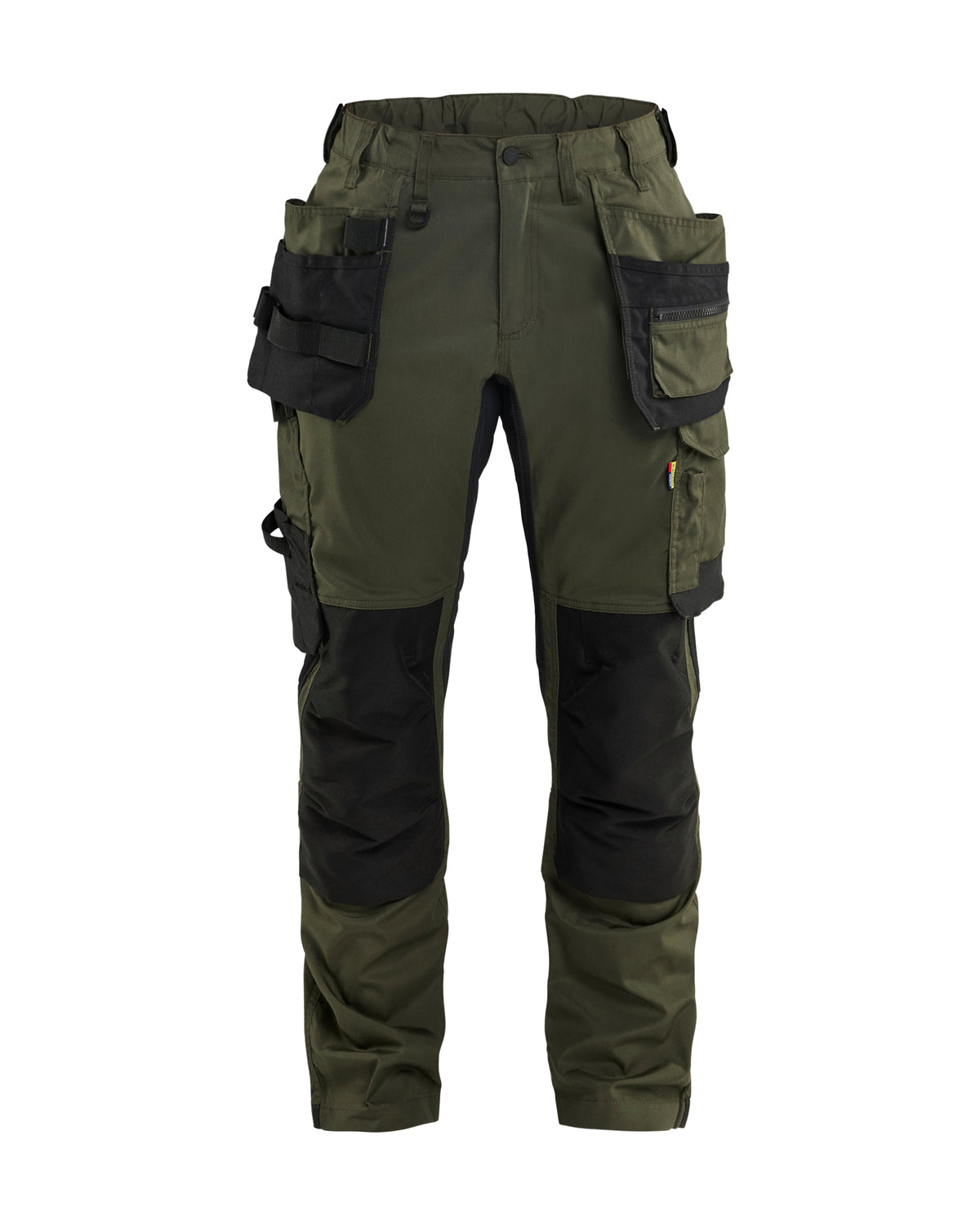 Werkbroek Dames 7132 - Donker herfstgroen/Zwart