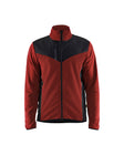 Gebreid Vest 5942 - Gebrand rood/Zwart
