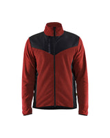 Gebreid Vest 5942 - Gebrand rood/Zwart
