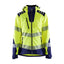 High-Visibility Softshell Jack Dames 4791 - High Vis Geel/Marineblauw