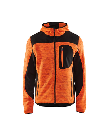 Gebreid Vest 4930 - High Vis Oranje/Zwart