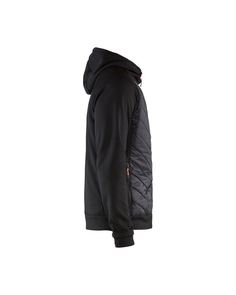 Hooded Hybride Sweatshirt met Rits 3463