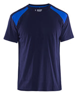 T-shirt Industrie 3379 - Marineblauw/Korenblauw
