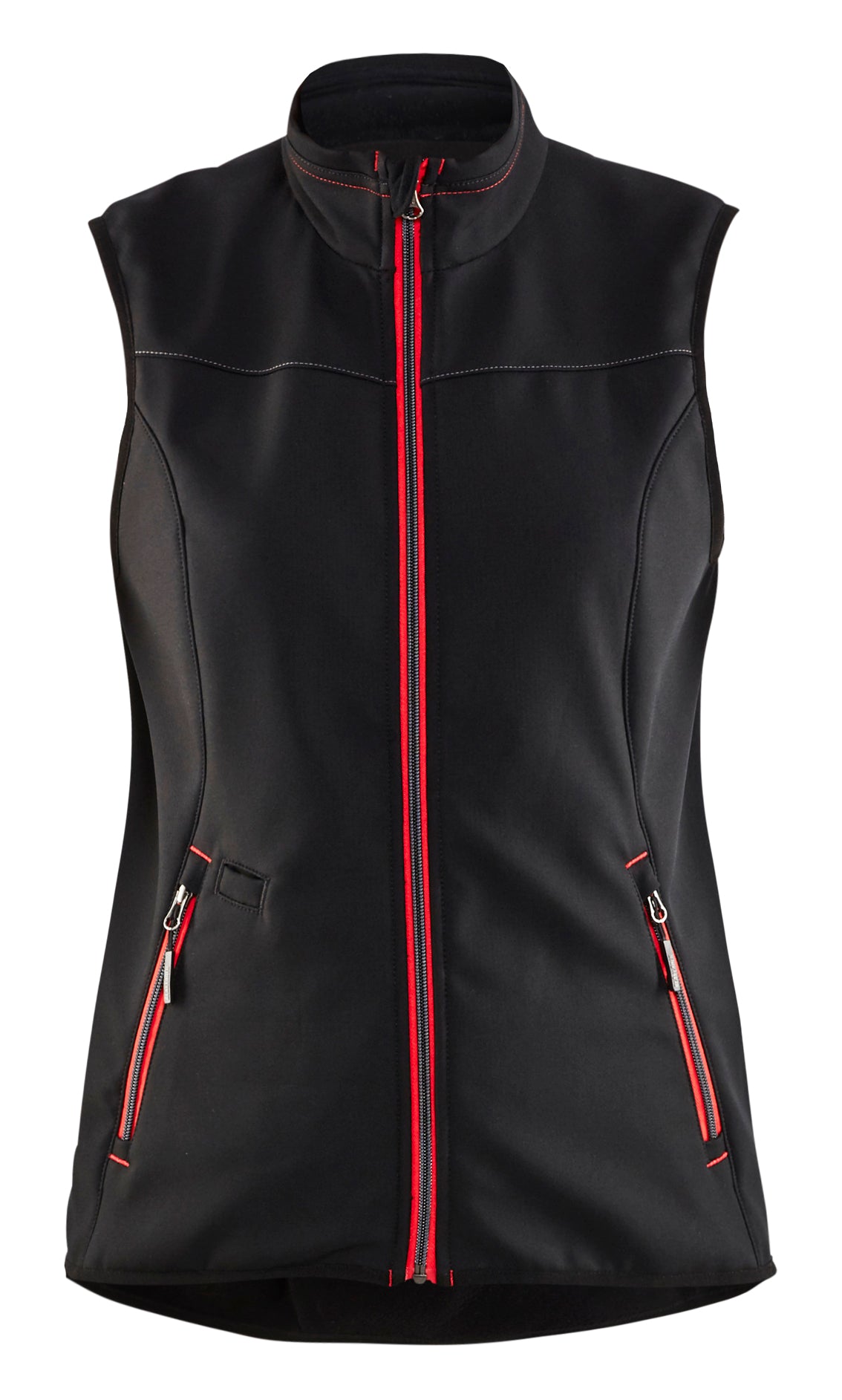 Softshell Bodywarmer Dames 3851 - Zwart/Rood