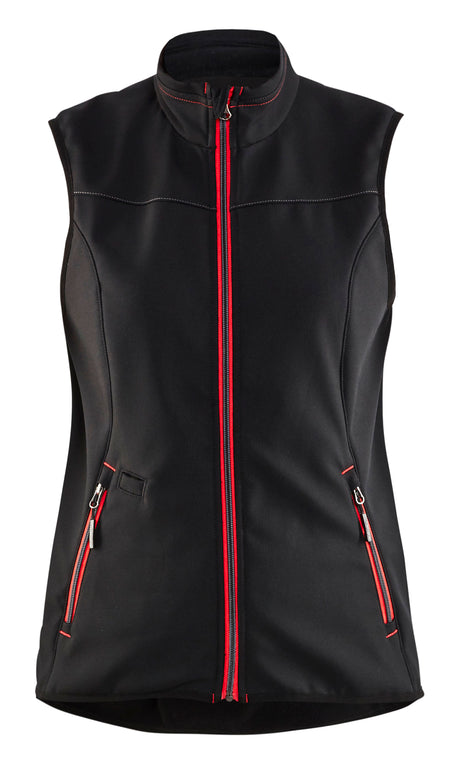 Softshell Bodywarmer Dames 3851 - Zwart/Rood