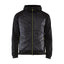 Hooded Hybride Sweatshirt met Rits 3463 - Zwart/High Vis Geel