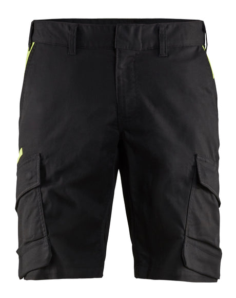 Short Industrie 1446 - Zwart/High Vis Geel