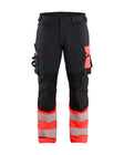 High-Visibility Werkbroek 1126 - Zwart/High Vis Rood