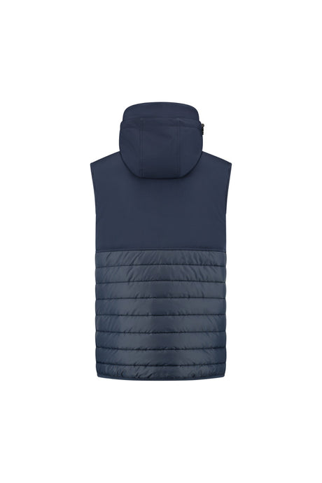 Gevoerde bodywarmer met capuchon Barton - Donkerblauw