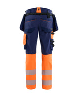High-Visibility Werkbroek ToolRig - Marineblauw/Oranje
