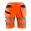 High-Visibility Short Dames 7186 - High Vis Oranje