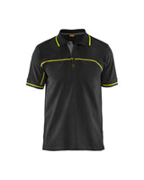 Poloshirt 3389 - Zwart/High Vis Geel