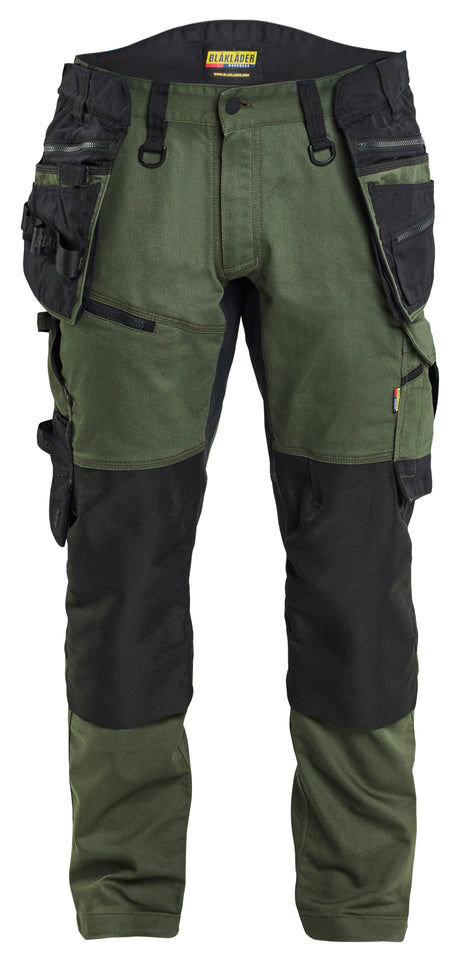Werkbroek STRIKER - Donker herfstgroen/Zwart