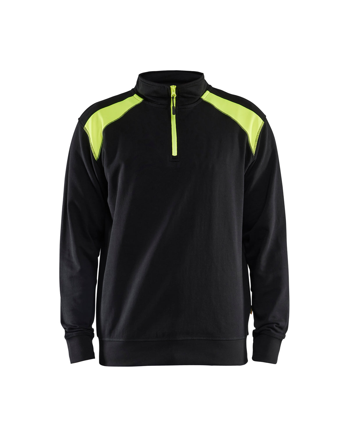 Sweatshirt 3353 - Zwart/High Vis Geel