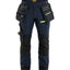 Werkbroek ToolRig STRIKER - Donker marineblauw/High Vis Geel