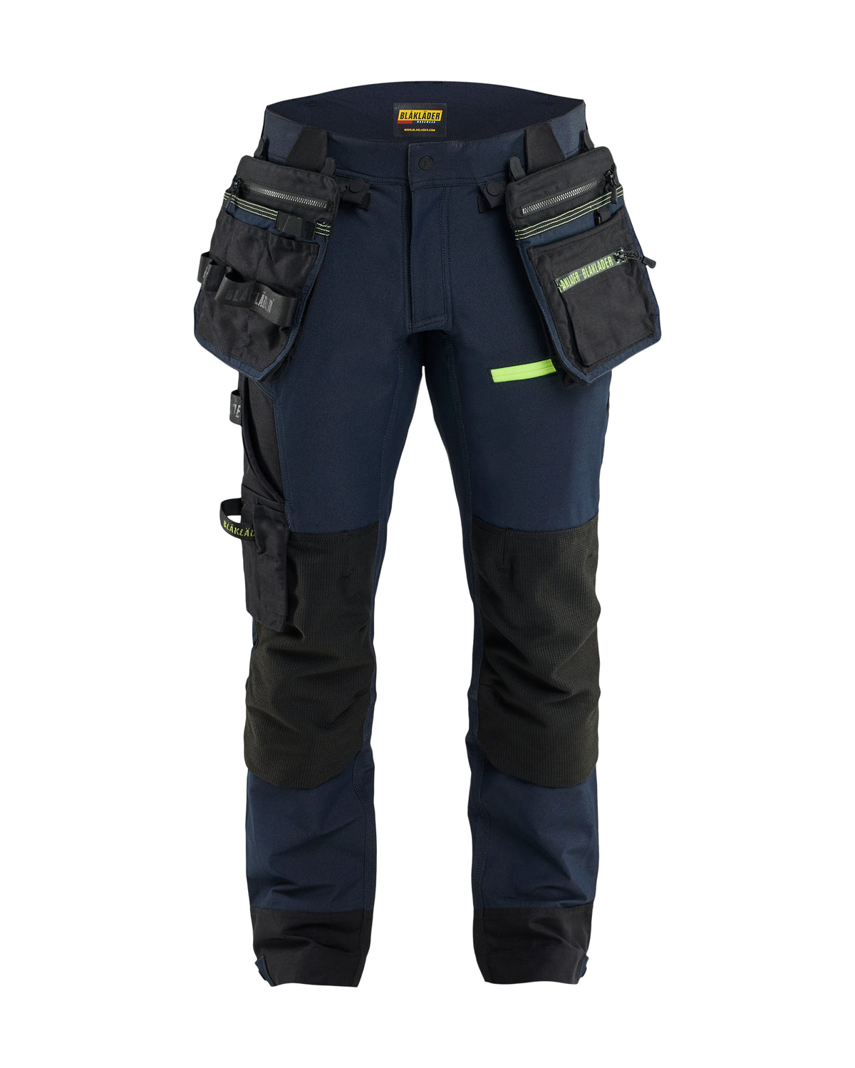 Werkbroek ToolRig STRIKER - Donker marineblauw/High Vis Geel