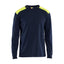 T-shirt Lange Mouwen Vlamvertragend Inherent 3483 - Marine/High Vis Geel