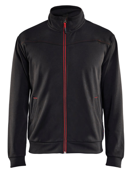 Sweatshirt met rits 3362 - Zwart/Rood