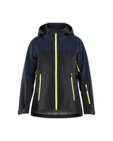 Shell Jack STRIKER Dames - Donker marineblauw/High Vis Geel
