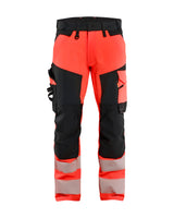 Werkbroek High-Visibility 1124 - High Vis Rood/Zwart