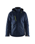 Winterjas 4484 - Donker marineblauw/High Vis Geel