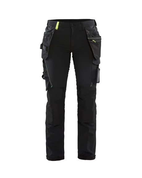 Werkbroek Dames 7192 - Zwart/High Vis Geel