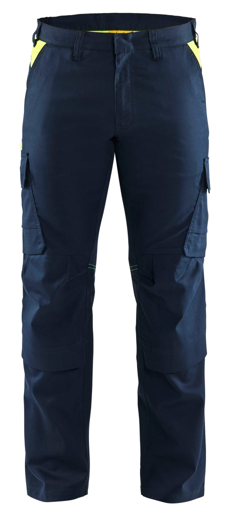 Werkbroek Industrie 1448 - Donker marineblauw/High Vis Geel