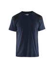 T-shirt Industrie 3379 - Donker marineblauw/Zwart