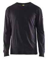 T-shirt Lange Mouwen Vlamvertragend Inherent 3483 - Marineblauw